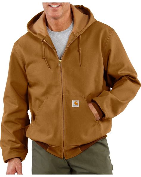 Carhartt Thermal Lined Canvas Hooded Jacket | Carhartt jacket, Active jacket, Duck jacket