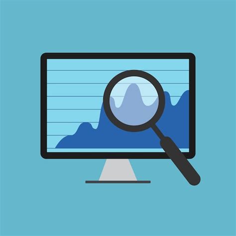 Premium Vector Business Analysis Monitor