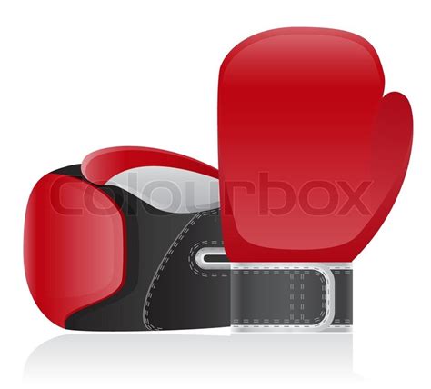 Boxing Gloves Vector Illustration Stock Vector Colourbox