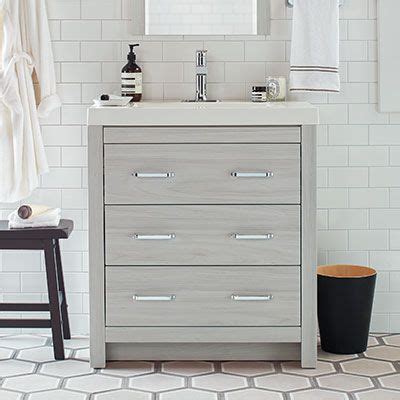 When it comes to bathrooms, there are some things that you can't do without, you know, like a sink. 30-inch Woodbrook Sky Elm | Home depot bathroom vanity ...