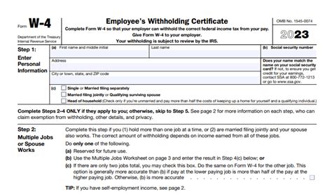 W 4 Form 2023 What Employers And Employees Need To Know