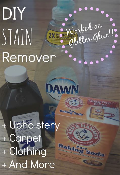 Combine 1 teaspoon of natural dish detergent (the kind used for hand washing dishes) with 16 ounces of water in a spray bottle. DIY: Upholstery Cleaner/Stain Remover - CraftForest.com
