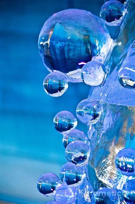 Blue Ice Bubbles Photograph Blue Ice Bubbles Fine Art Print Bubbles