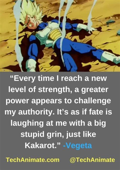 Fans have watched him progress from a major villain, to an antihero, and finally to a bonafide these quotes show all the positive qualities we associate with goku's rival. 31 Inspirational Vegeta Quotes Strength Pride, Life, Love