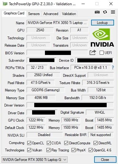 Performance Review Nvidia Geforce Rtx 3050 Ti Laptop Gpu