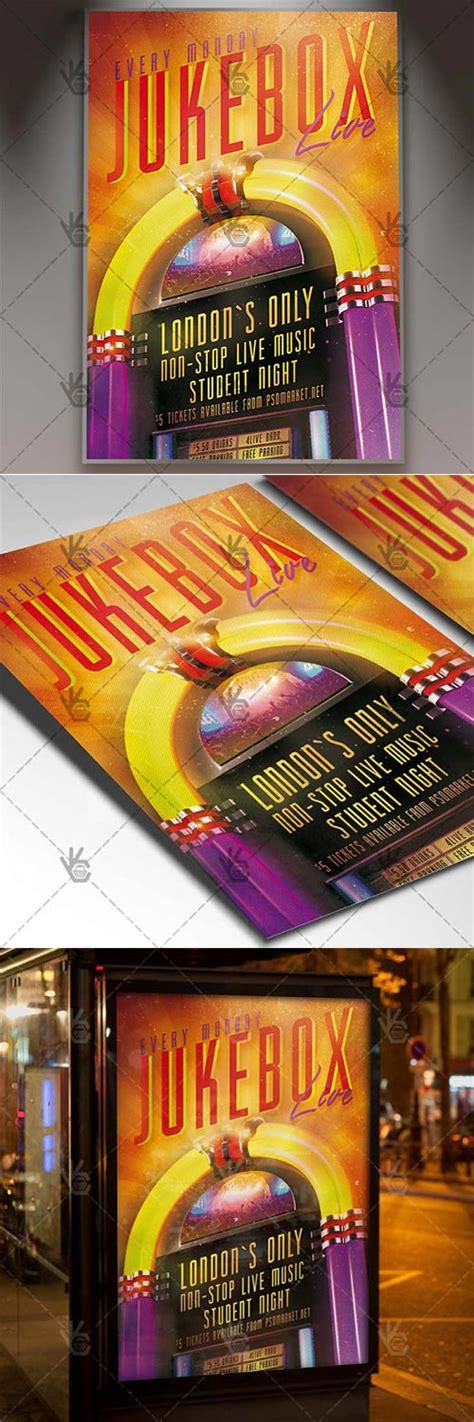 Download Jukebox Live Club Flyer Psd Template Softarchive