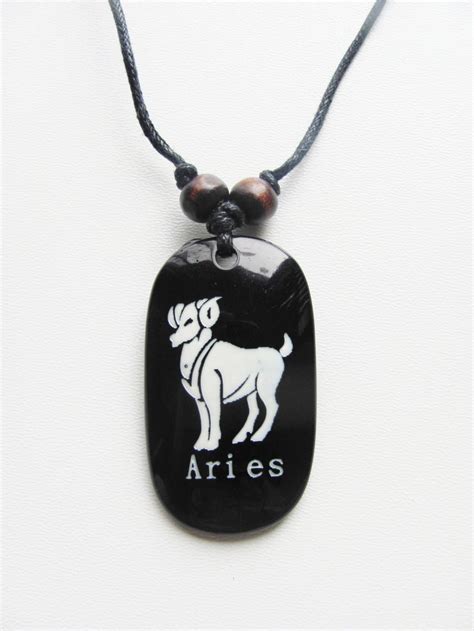 Aries Zodiac Sign Pendant Beach Mens Adjustable Necklace Unisex