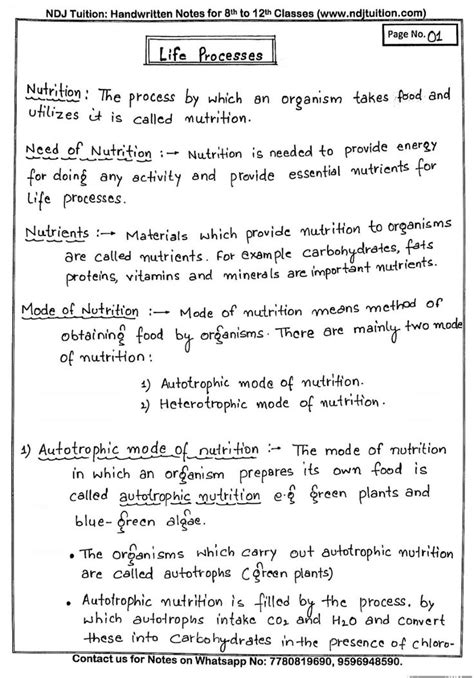 Biology Form 4 Chapter 6 Short Notes