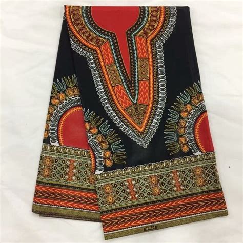 2018 High Quality African Wax Dashiki Fabric Cotton Material Nigerian Black Color Classic Dutch