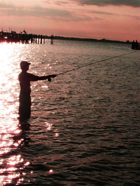 Sunset Fisherman Photograph By Brandy Nicole Stenstrom Fine Art America