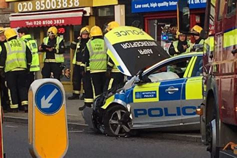 Ilford Crash Three People Injured After Police Car Involved In Crash