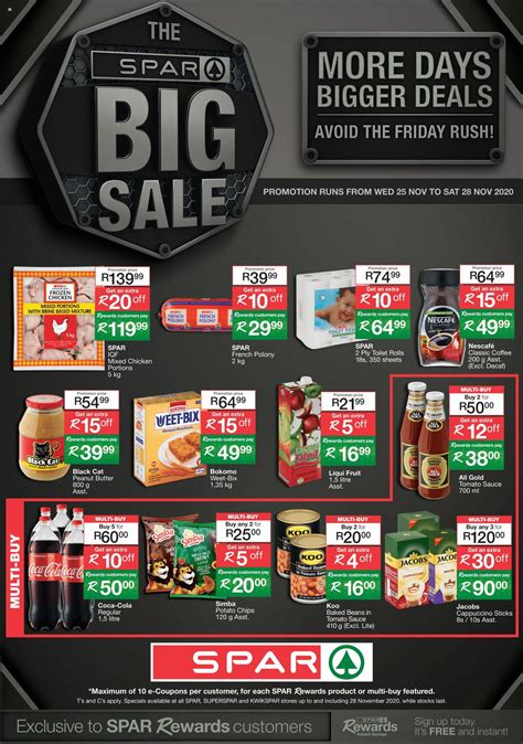 Spar Black Friday 2021 Catalogue Specials The Big Sale And Bigger Deals
