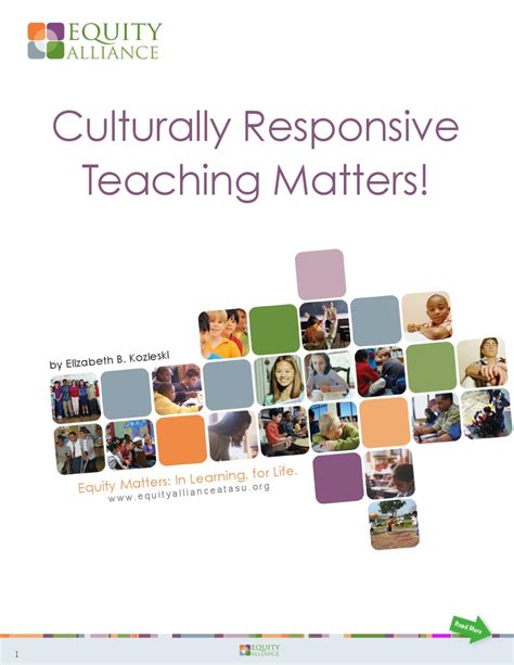 Culturally Responsive Teaching Matters! by Equity Alliance ...