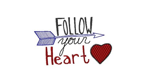 Follow Your Heart To Todays Free Embroidery Designs Daily Embroidery