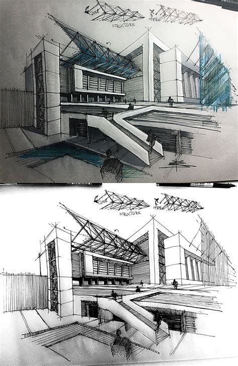 √ Modern Architecture Sketches