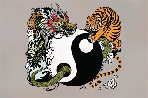 Tiger And Dragon Symbols In Yin And Yang Lovetoknow