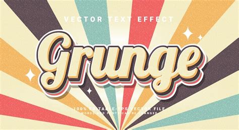 Premium Vector Grunge 3d Text Effect Editable Text Style Effect With