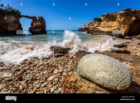 Puente De Piedra Cabo Rojo Puerto Rico Secret Attraction Stock Photo