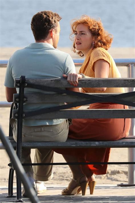 justin timberlake and kate winslet on the set of woody allen s 1950s untitled project tom