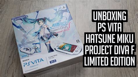 Unboxing Playstation Vita Hatsune Miku Project Diva F Limited Edition