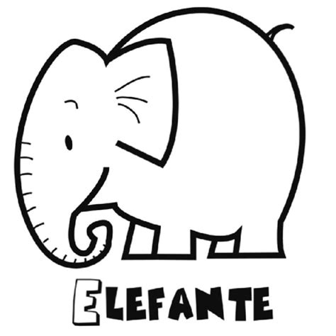 Dibujo Para Imprimir De Elefante