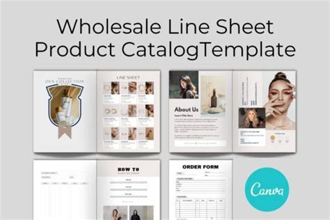 Wholesale Line Sheet Canva Template Graphic By Craftsmaker · Creative