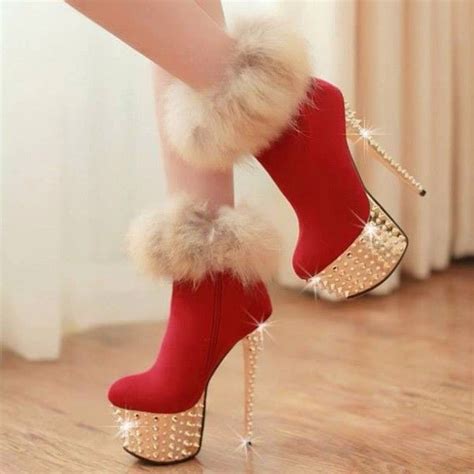 great for a christmas party stiletto heels boots heels christmas shoes