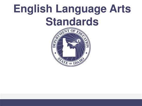 Ppt Common Core State Standards English Language Arts Overview