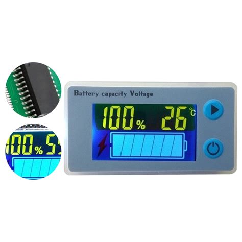 V Universal Battery Capacity Voltmeter Tester LCD Car Lead Acid Indicator Digital
