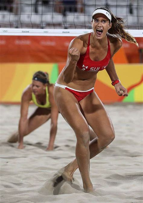 Rio Olympics Beach Volleyball Women Keep Cool In Rio In Skimpy Bikinis