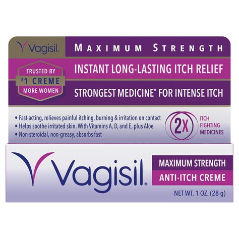 Vagisil Maximum Strength Anti Itch Cream 1 Oz