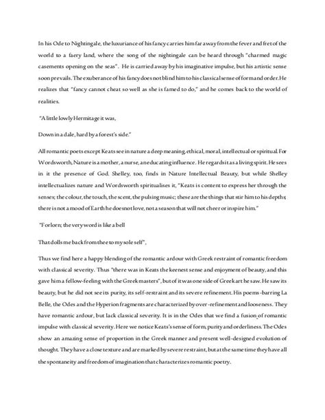 🎉 Ode To A Nightingale Notes Ode To A Nightingale Full Text 2019 01 24