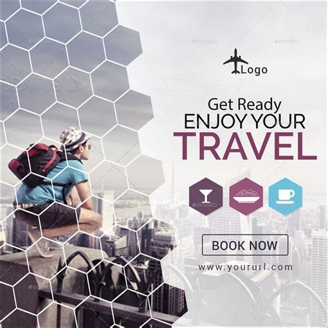 Tours And Travels Banners Bundle 4 Sets Tours Adwords Banner Travel