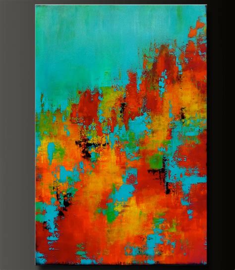Abstract Acrylic Contemporary Painting On Canvas Charlensabstracts