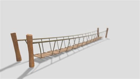 Wooden Rope Bridge Download Free 3d Model By Donitodorov 5477360
