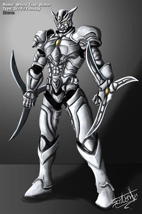 White Tiger Sci Fi Fantasy Armor By Inochisidarta On Deviantart