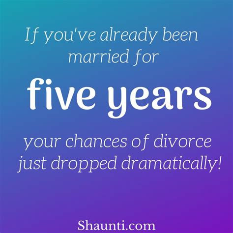 If Youve Already Been Married For Five Years Your Changes Of Divorce