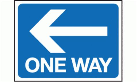 One Way Left Sign Traffic Signs Safety Signs And Notices Ltd
