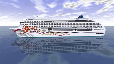 Minecraft Cruise Ship Norwegian Sun 11 Replica Minecraft Map