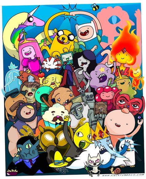 Adventure Time Group Poster Etsy