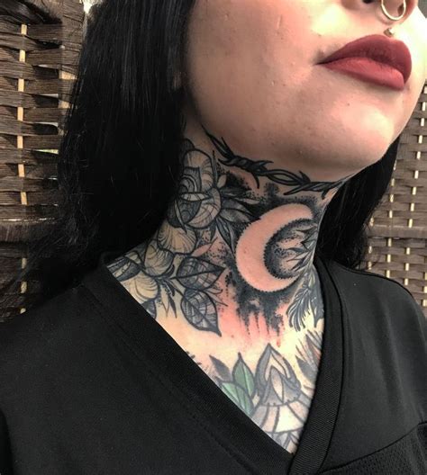 16 Amazing Throat Tattoo Designs Tremendous Throat Tattoos Pictures