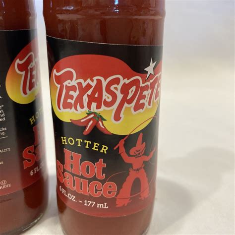 Texas Pete Hotter Hot Sauce Oz Bottles Barbecue Spicy Wings All