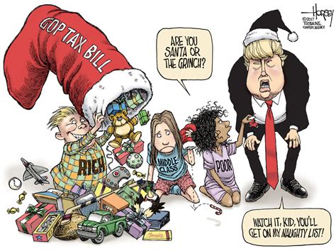 Political Cartoon U S Gop Tax Cuts Wealthy Christmas The Week