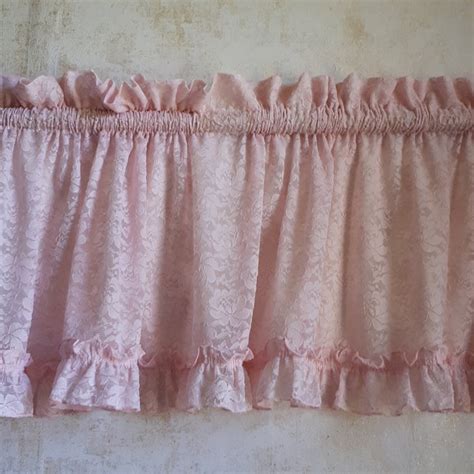 Pink Ruffle Curtain Etsy