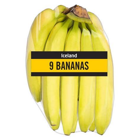 Iceland 9 Bananas Fresh Fruit Iceland Foods