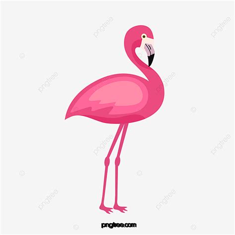 Creative Elements Of Hand Painted Pink Flamingo Animal