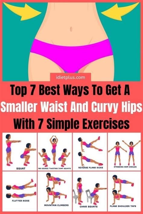 How To Get A Smaller Waist And Bigger Hips Best Exercises In