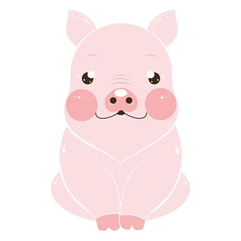 Cute Pig Vector Illustration Cartoon Character — Stock Vector © Alsoush