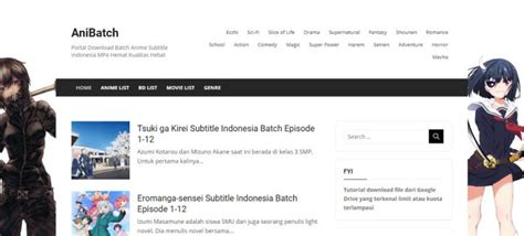 30 Situs Download Anime Terbaik Subtitle Indonesia