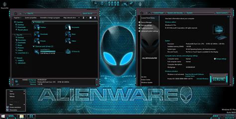 Alienware Inspired Skinpack For Windows 78110 19h2 Skin Pack Theme